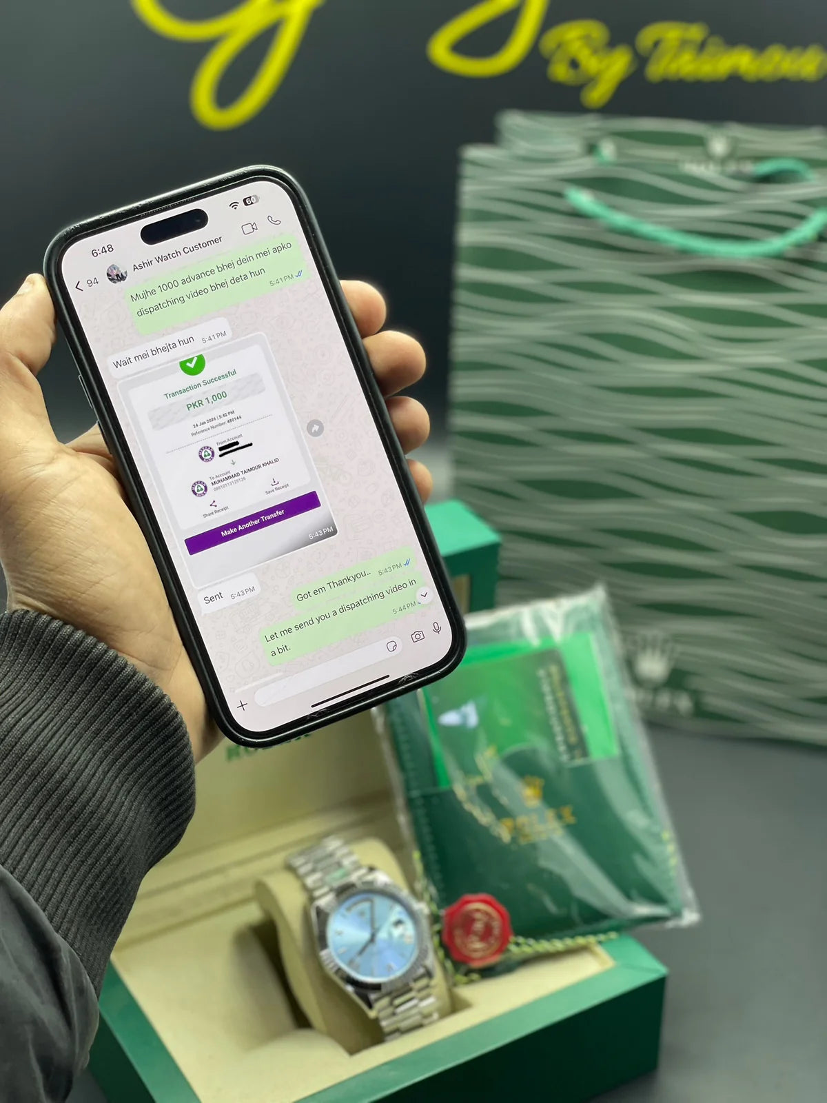 Why We Take Rs.1000 Advance