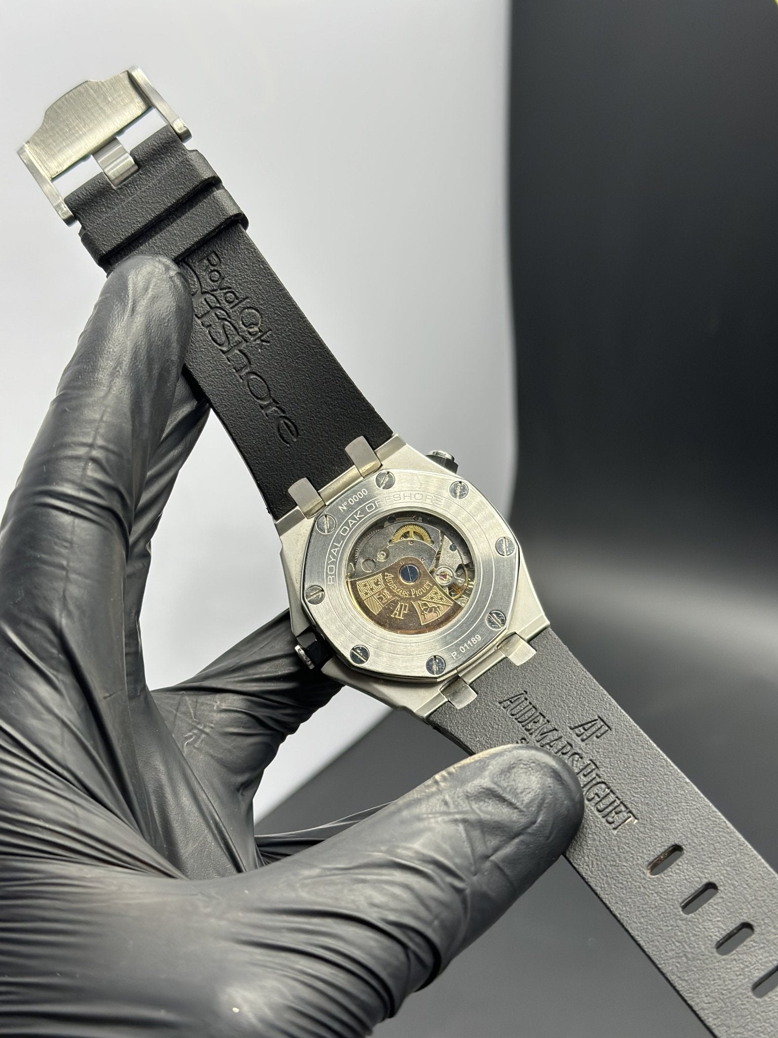 Audemars Piguet Offshore Automatic 42mm Black Silicone Strap White Dial Silver Bezel – men’s watch