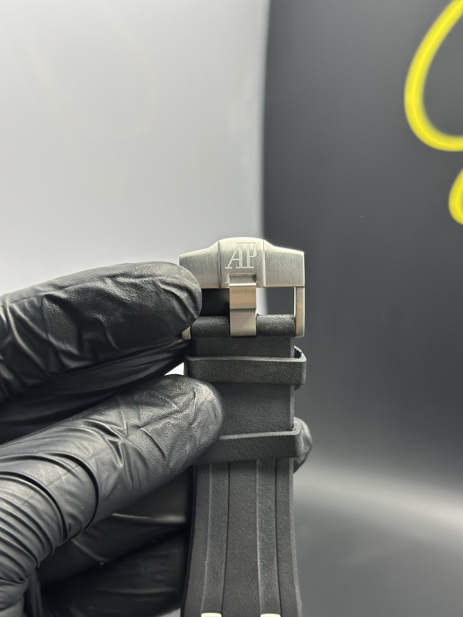 Audemars Piguet Offshore Chronograph 42mm Black Silicone Strap Black Dial Black Bezel – men’s watch