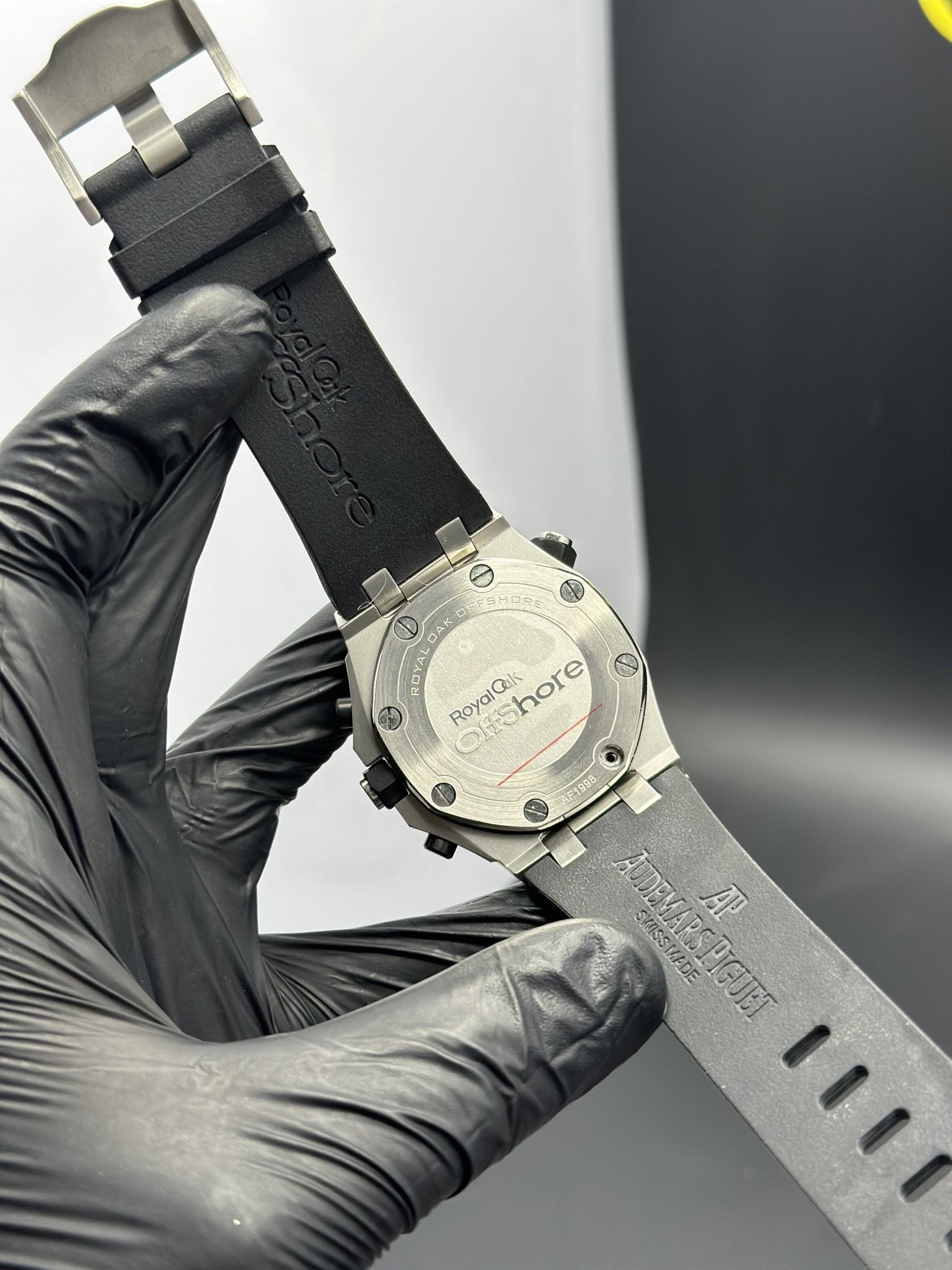 Audemars Piguet Offshore Chronograph 42mm Black Silicone Strap Black Dial Black Bezel – men’s watch