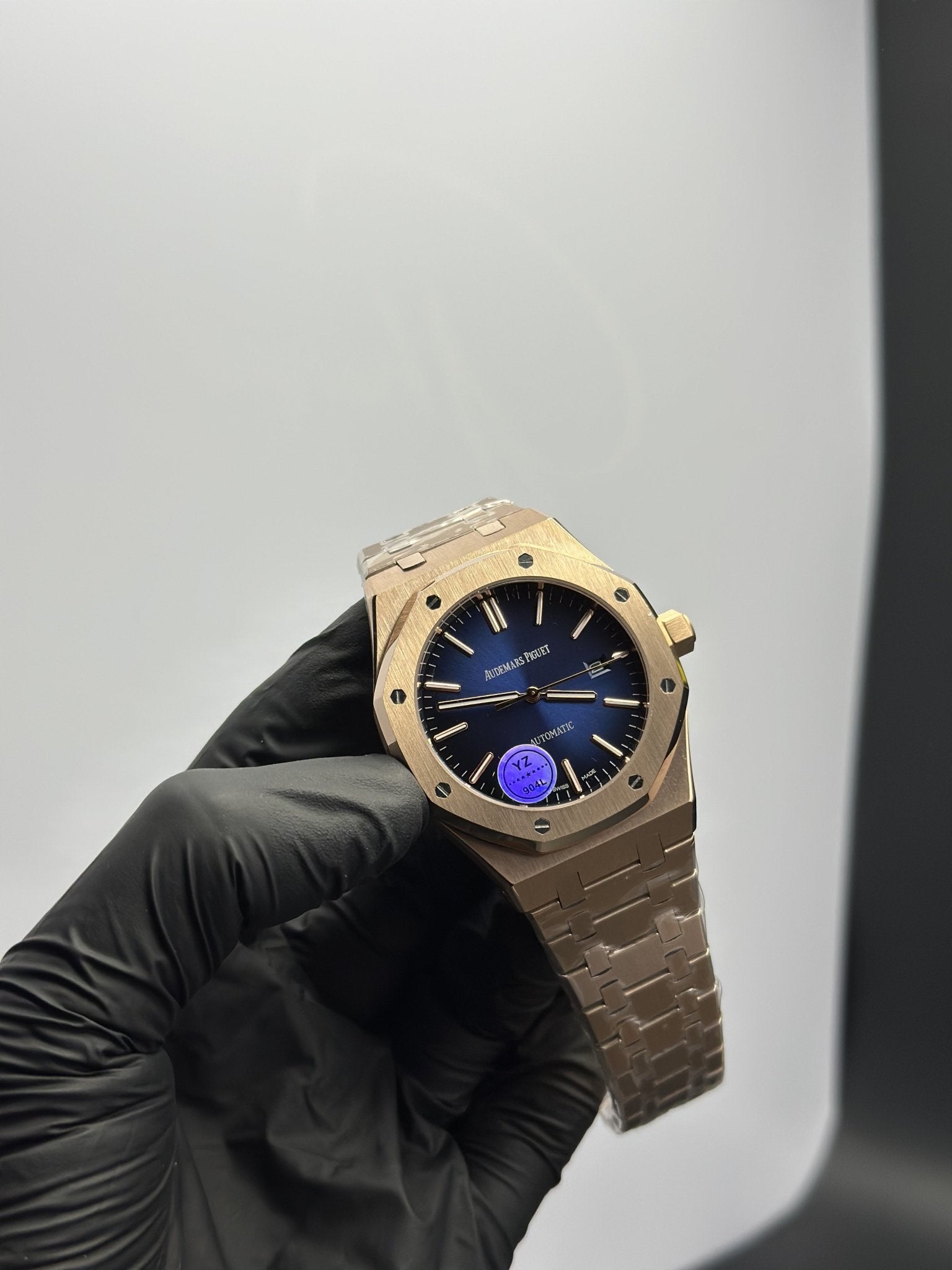 Audemars Piguet Royal Oak Automatic 41mm Stainless Steel Rosegold Bracelet Blue Dual Shade Dial – men’s watch