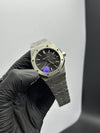Audemars Piguet Royal Oak Automatic 41mm Stainless Steel Silver Bracelet Black Textured Dial – men’s watch