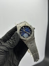 Audemars Piguet Royal Oak Automatic 41mm Stainless Steel Silver Bracelet Blue Dual Shade Textured Dial – men’s watch