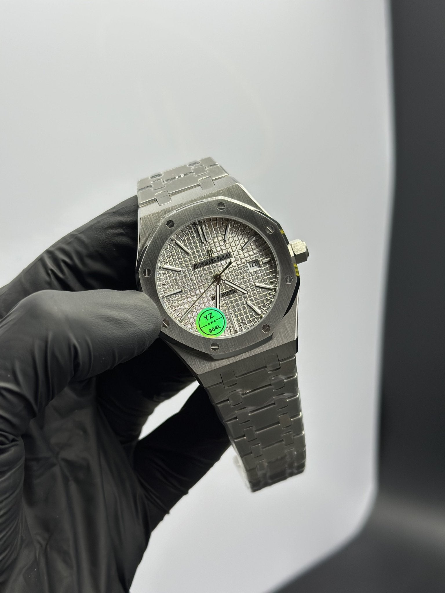 Audemars Piguet Royal Oak Automatic 41mm Stainless Steel Silver Bracelet White Textured Dial – men’s watch