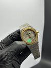 Audemars Piguet Royal Oak Automatic 41mm Stainless Steel Silver Gold 2 Tone Bracelet Beige Textured Dial – men’s watch