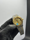 Audemars Piguet Royal Oak Automatic 41mm Stainless Steel Silver Gold 2 Tone Bracelet Gold Textured Dial – men’s watch