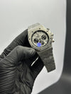 Audemars Piguet Royal Oak Chronograph 41mm Stainless Steel Silver Bracelet White Black Dial – men’s watch