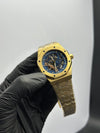Audemars Piguet Royal Oak Skeleton 41mm Stainless Steel Gold Bracelet Blue Dial – men’s watch