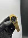 Audemars Piguet Stainless Steel Gold Bracelet Black Dial – men’s watch