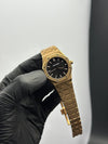 Audemars Piguet Stainless Steel Rosegold Bracelet Black Dial – men’s watch