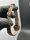 BVLGARI Stainless Steel Rosegold Bracelet Purple Dial – men’s watch