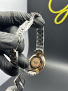 Emporio Armani Stainless Steel Silver Rosegold 2 Tone Bracelet White Roman Stoned Dial – men’s watch