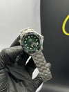 Omega Bracelet Seamaster (Automatic) Silver Bracelet Green Dial Green Bezel – men’s watch