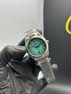 Omega Bracelet Seamaster (Automatic) Silver Bracelet Lacquered Gradient Turquoise Dial – men’s watch