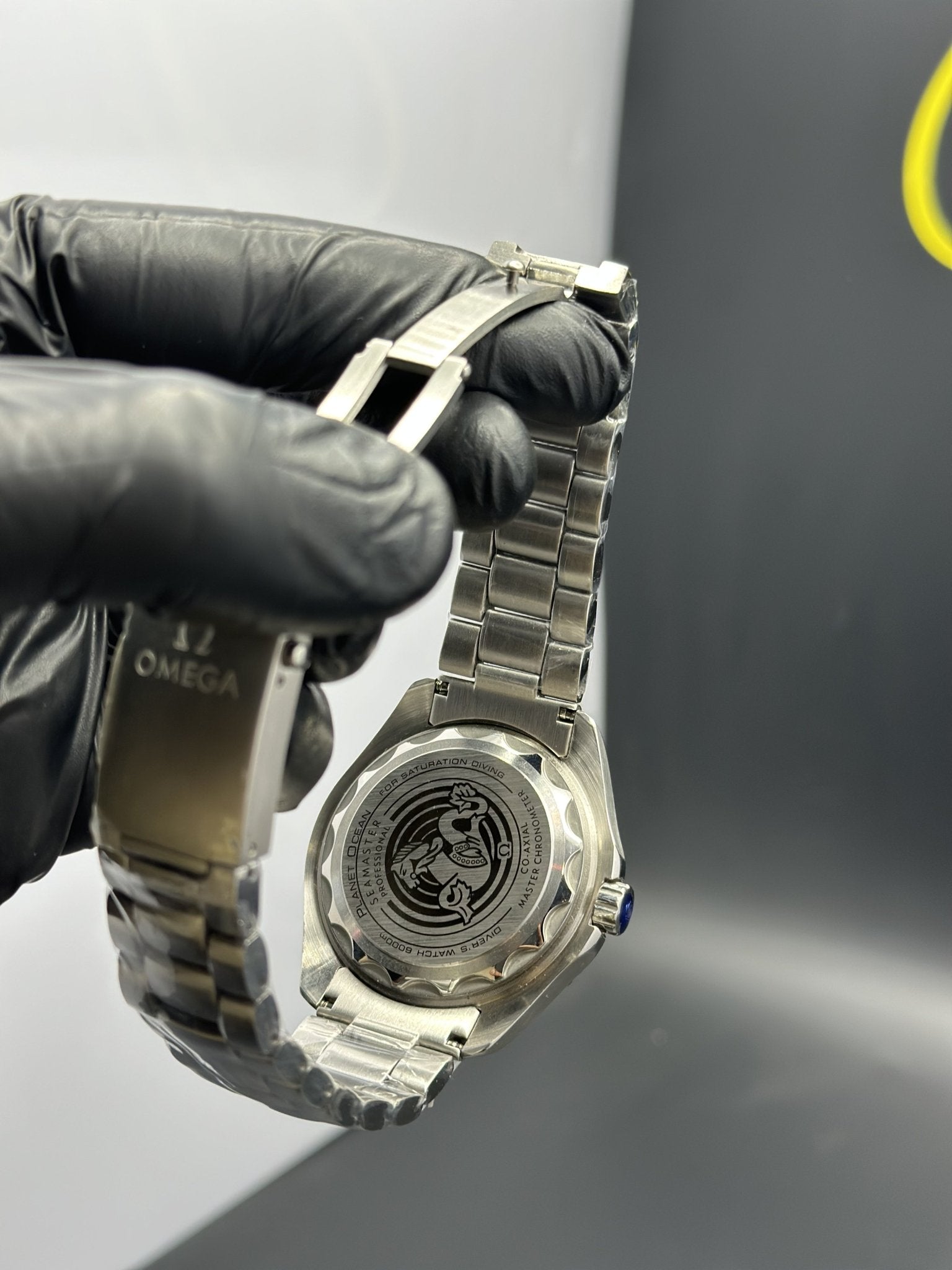 Omega Bracelet Seamaster (Automatic) Silver Bracelet Ultra Deep Blue Dial – men’s watch