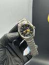 Omega Bracelet Seamaster (Automatic) Silver Bracelet World Timer Black Dial – men’s watch
