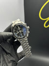 Omega Bracelet Speedmaster (Chronograph Quartz) Silver Bracelet Black 3 Chronographs Date Dial – men’s watch