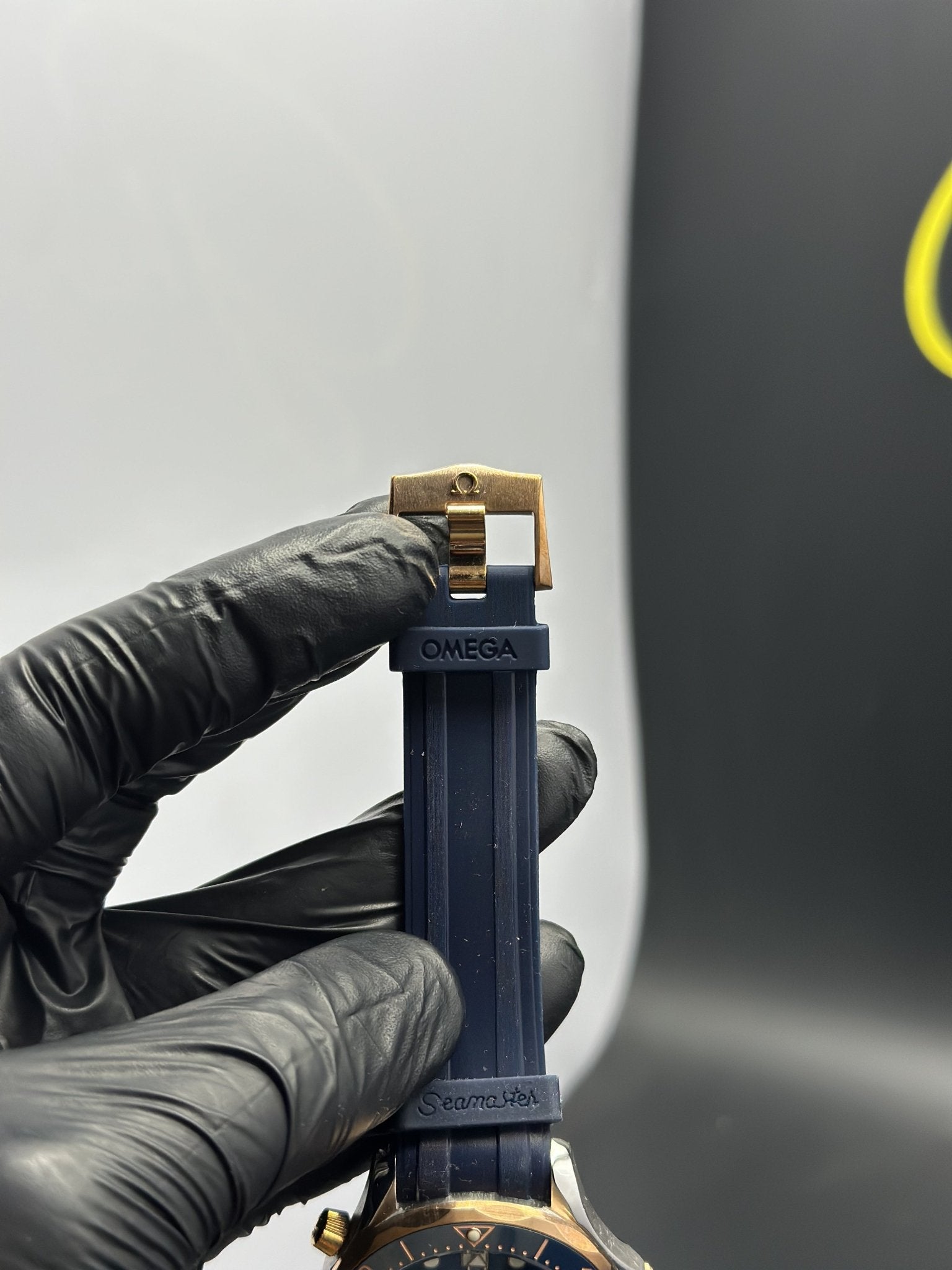 Omega Strap Seamaster (Automatic) Blue Strap Blue Dial Blue Bezel – men’s watch