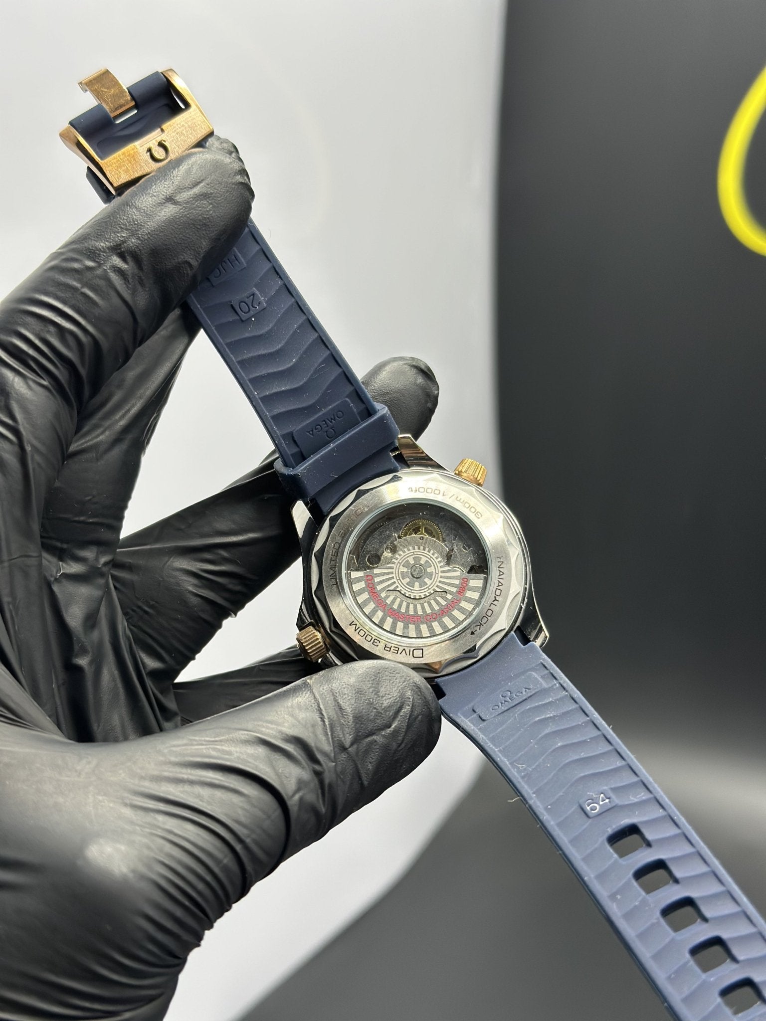 Omega Strap Seamaster (Automatic) Blue Strap Blue Dial Blue Bezel – men’s watch