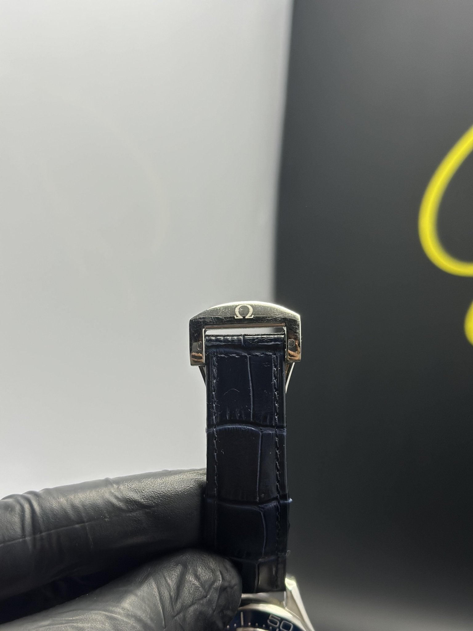 Omega Strap Seamaster (Automatic) Blue Strap Blue Textured Dial Blue Bezel – men’s watch