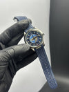 Omega Strap Seamaster (Automatic) Blue Strap World Timer Black Dial – men’s watch