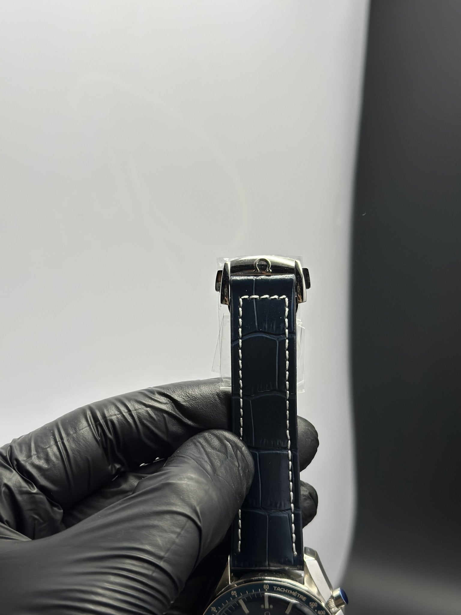 Omega Strap Speedmaster (Chronograph Quartz) Blue Strap Blue Dial Blue Bezel – men’s watch