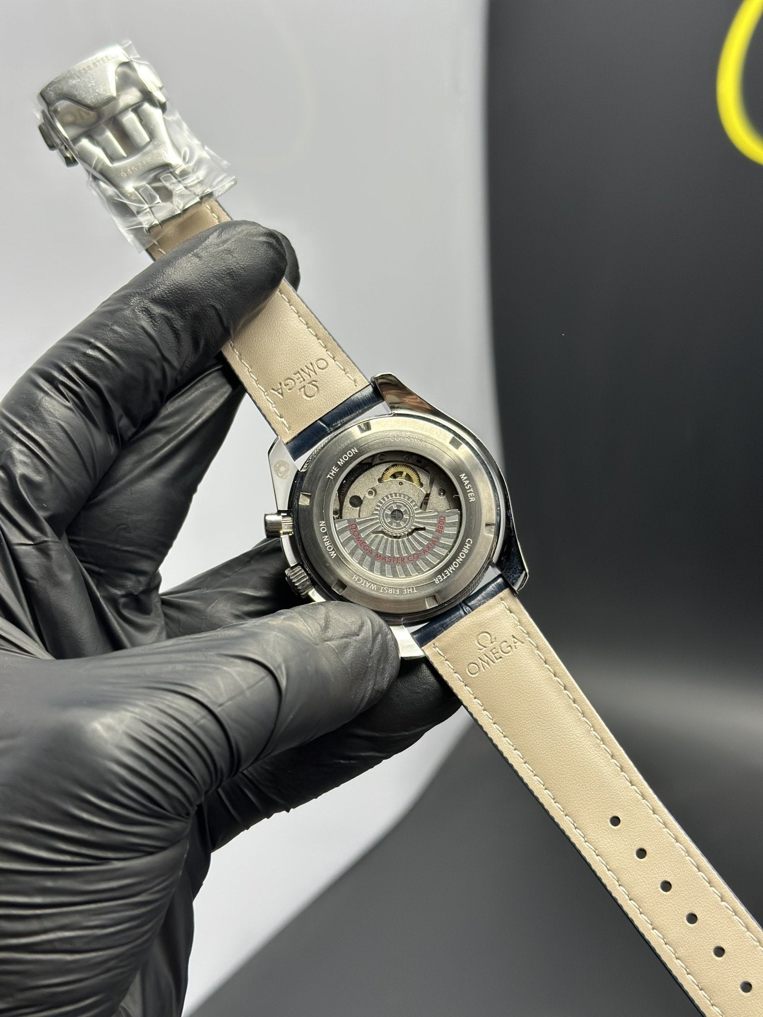 Omega Strap Speedmaster (Chronograph Quartz) Blue Strap Blue Dial Blue Bezel – men’s watch