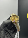OZ Factory Rolex Datejust 41mm Stainless Steel Silver Gold 2 Tone Jubilee Bracelet Gold Stoned Figures Dial – men’s watch
