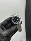 OZ Factory Rolex Datejust 41mm Stainless Steel Silver Jubilee Bracelet Navy Blue Dial Domed Bezel – men’s watch