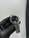 OZ Factory Rolex Datejust 41mm Stainless Steel Silver Jubilee Bracelet Navy Blue Stoned Figures Dial – men’s watch