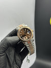 OZ Factory Rolex Datejust 41mm Stainless Steel Silver Rosegold 2 Tone Jubilee Bracelet Brown Dial – men’s watch