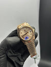 OZ Factory Rolex Daydate 40mm Stainless Steel Rosegold Presidential Bracelet Rosegold Roman Dial – men’s watch