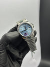 OZ Factory Rolex Daydate 40mm Stainless Steel Silver Presidential Bracelet Sky Blue Gems Dial – men’s watch