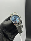 OZ Factory Rolex Daydate 40mm Stainless Steel Silver Presidential Bracelet Sky Blue Roman Dial – men’s watch