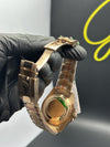 OZ Factory Rolex GMT Master II 40mm Stainless Steel Rosegold Oyster Bracelet Root Beer Dial – men’s watch