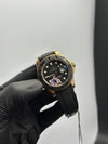 OZ Factory Rolex Yacht Master 40mm Silicone Strap Black Dial Black Bezel – men’s watch