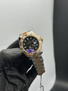 OZ Factory Rolex Yacht Master 40mm Stainless Steel Silver - Rosegold 2 Tone Oyster Bracelet Black Dial Rosegold Bezel – men’s watch