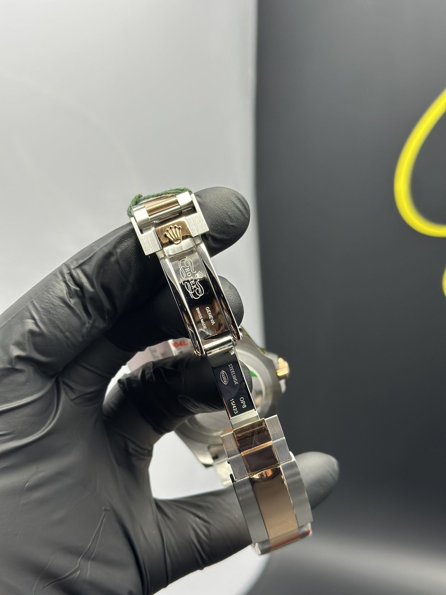 OZ Factory Rolex Yacht Master 40mm Stainless Steel Silver - Rosegold 2 Tone Oyster Bracelet Black Dial Rosegold Bezel – men’s watch