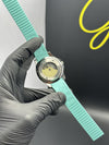 Patek Philippe Aquanaut 41mm Silicone Strap Aqua Strap Aqua Dial Silver Bezel – men’s watch