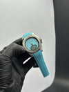 Patek Philippe Aquanaut 41mm Silicone Strap Aqua Strap Aqua Dial Silver Bezel – men’s watch