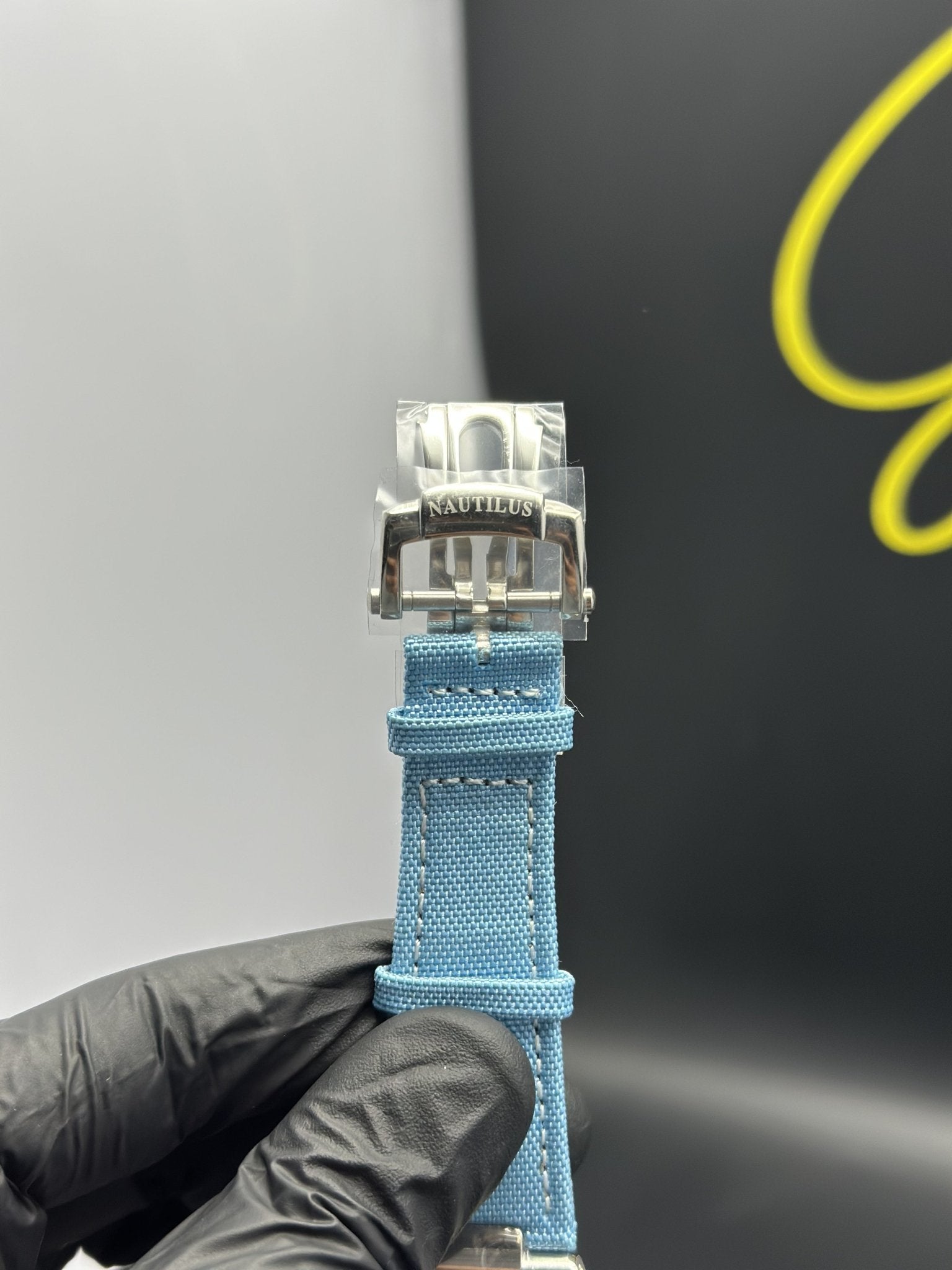 Patek Philippe Cubitus Power Reserve 40mm Leather Strap Blue Strap Tiffany Dial Silver Bezel – men’s watch