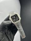 Patek Philippe Cubitus Power Reserve 40mm Stainless Steel Silver Bracelet Black Dial – men’s watch