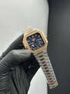 Patek Philippe Cubitus Power Reserve 40mm Stainless Steel Silver Rosegold 2 Tone Bracelet Blue Dial – men’s watch