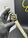 Patek Philippe Leather Strap Classy Watches Black Strap Tiffany Pendulum Textured Dial Silver Bezel – men’s watch