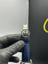 Patek Philippe Leather Strap Classy Watches Blue Strap Blue Dial Silver Bezel Rectangular Chronographs – men’s watch