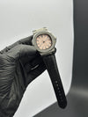 Patek Philippe Nautilus 41mm Leather Strap Black Strap Pink Dial Silver Bezel – men’s watch