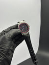 Patek Philippe Nautilus 41mm Leather Strap Rubi Stone Black Strap Black Dial – men’s watch