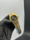 Patek Philippe Nautilus 41mm Stainless Steel Gold Bracelet Grey Dial – men’s watch