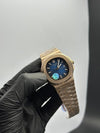 Patek Philippe Nautilus 41mm Stainless Steel Rosegold Bracelet Blue Dial – men’s watch