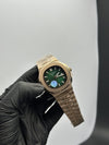 Patek Philippe Nautilus 41mm Stainless Steel Rosegold Bracelet Green Dial – men’s watch